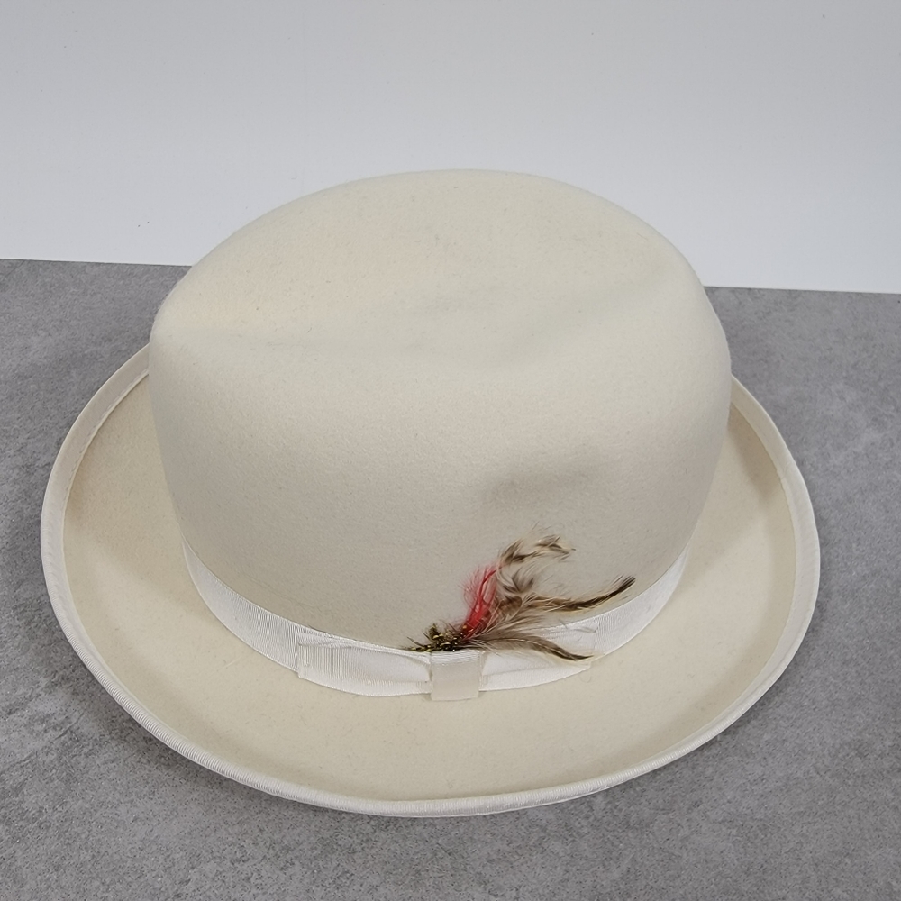 Vintage 70s Wool Fedora Morefelt Derby Hat